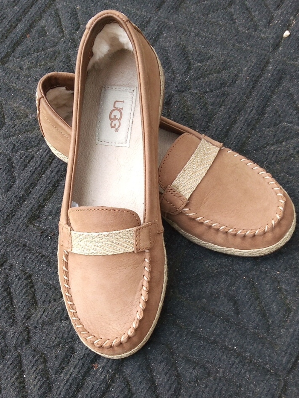 UGG Women's Suede Slip-On Moccasins - Picture 2 of 16